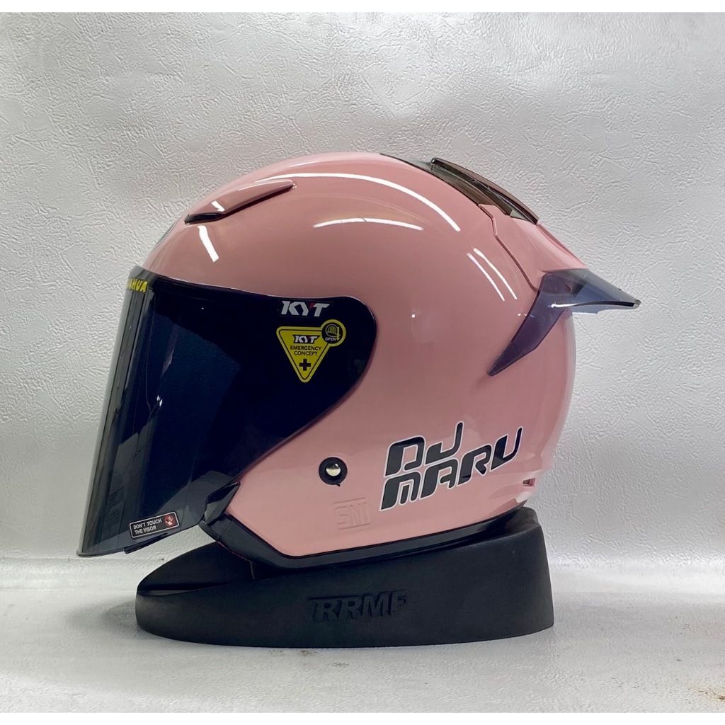 HELM KYT DJ MARU SOLID LIGHT PEACH / HELM DJ MARU PINK PAKET GANTENG / HALF FACE KYT