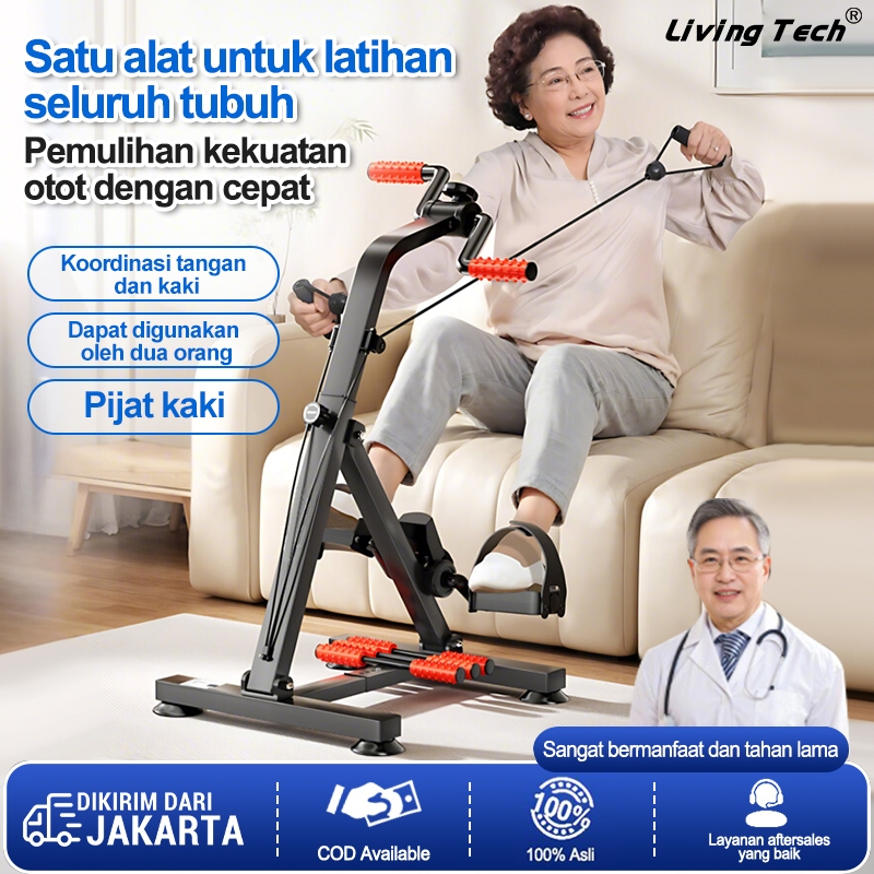 Sepeda Statis-Alat Terapi Stroke Kaki Dan Tangan Olahraga Gym Fitness / Sepeda Statis Fitness Exerci