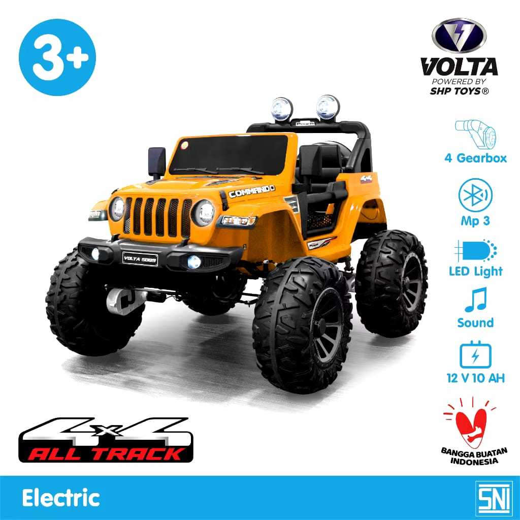 Maenan Mobilan Aki Anak Rocky Volta 5008 Monster Sahara - SHP Toys