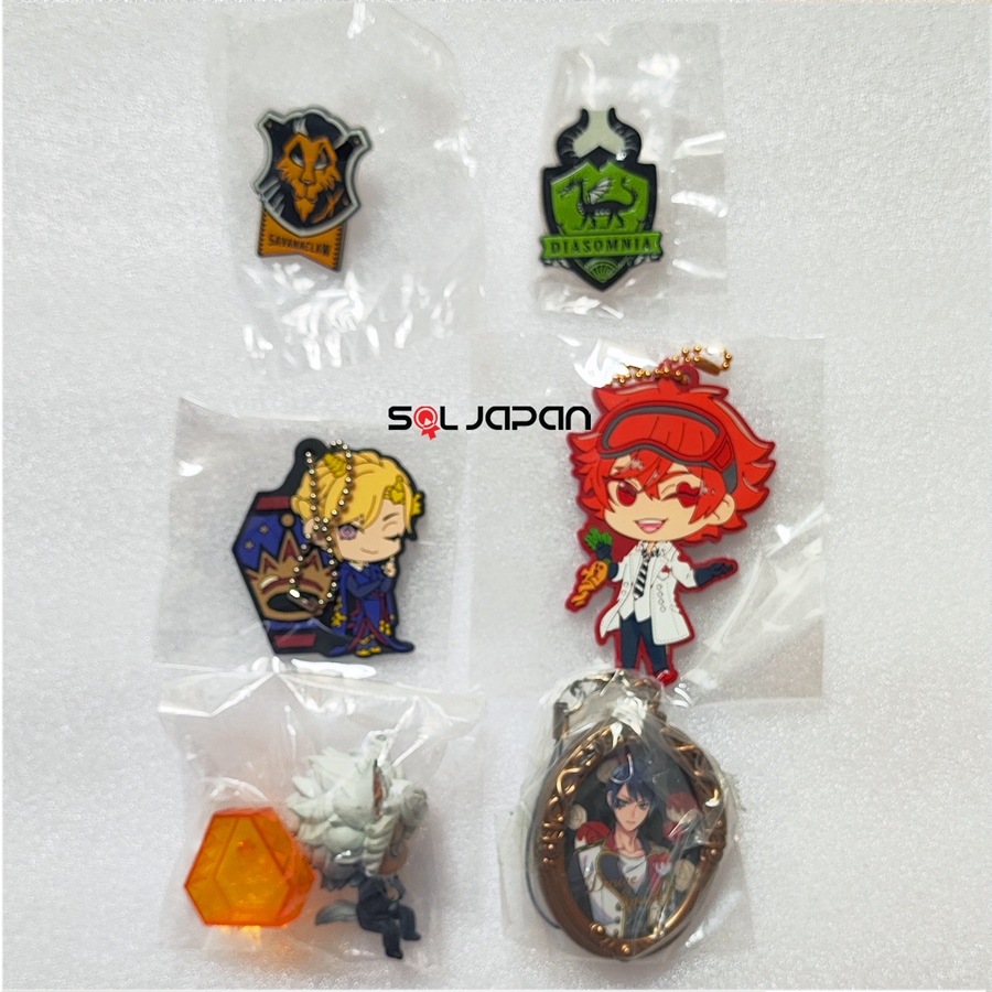 Twisted Wonderland Pin Badge Rubber Strap Figure Picwith Savanaclaw Diamsonia Ace Deuce Jack Vil