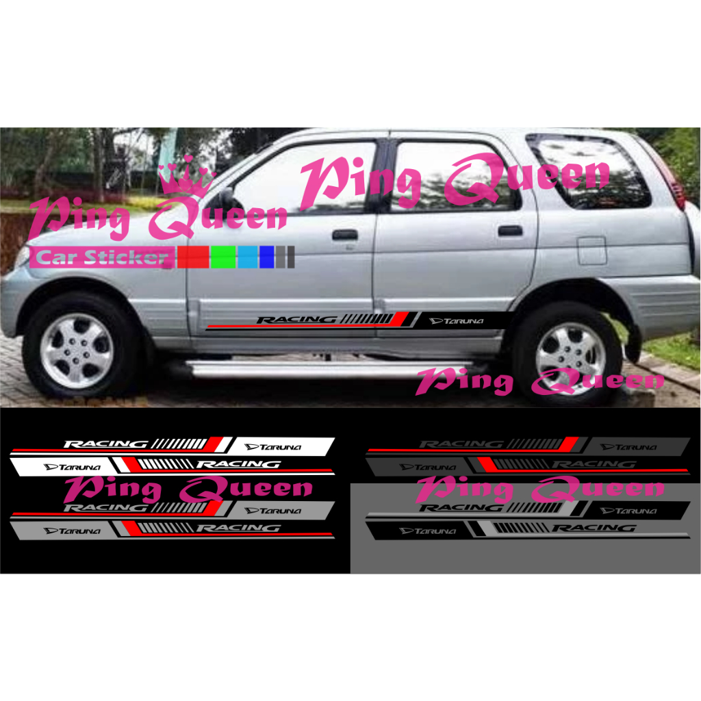 new sticker stiker mobil taruna cutting sticker mobil daihatsu taruna