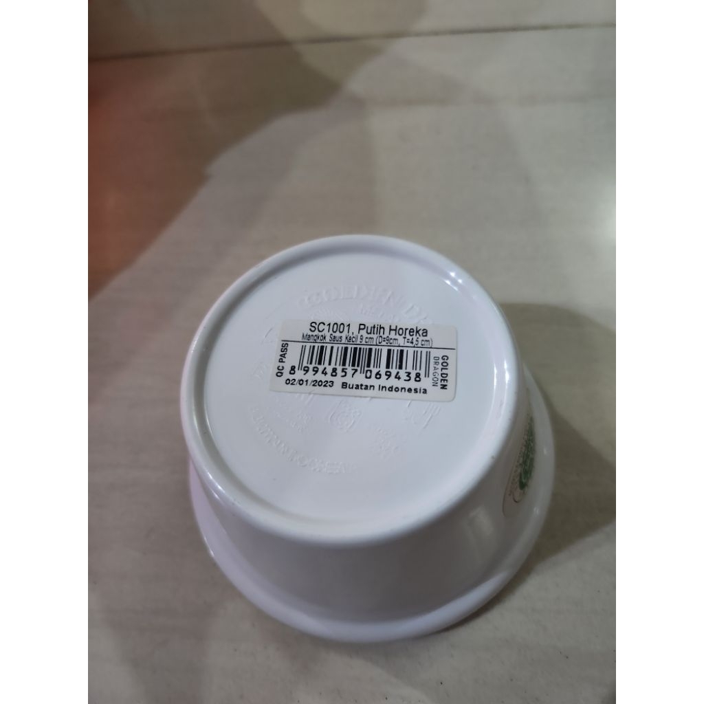 mangkok saos kecil 9cm sc1001 tinggi 4,5cm putih melamin mangkok puding