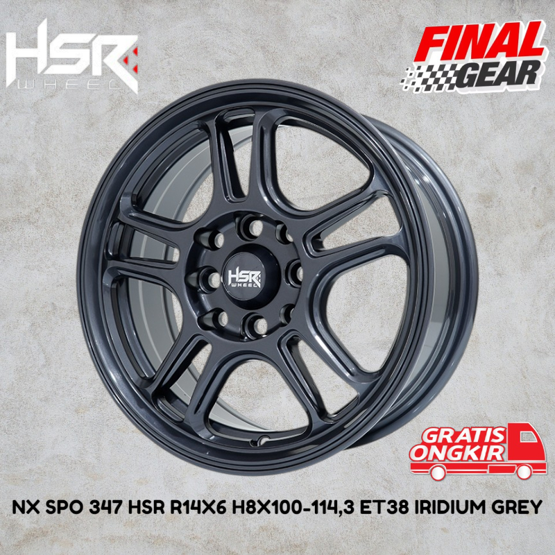 Hsr Wheel Velg Mobil Ring 14 murah dan bagus / velg hsr terbaru ring 14 / velg racing murah lubang 4