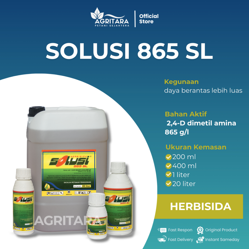 HERBISIDA SOLUSI 865 SL 1 LITER