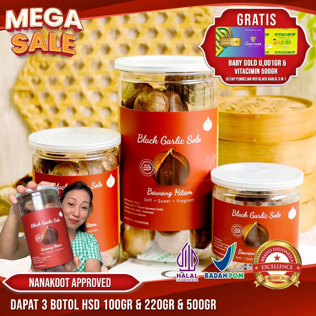 Black Garlic Solo HSD ( Bawang Hitam Tunggal) 3 In 1 + GOODIE BAG