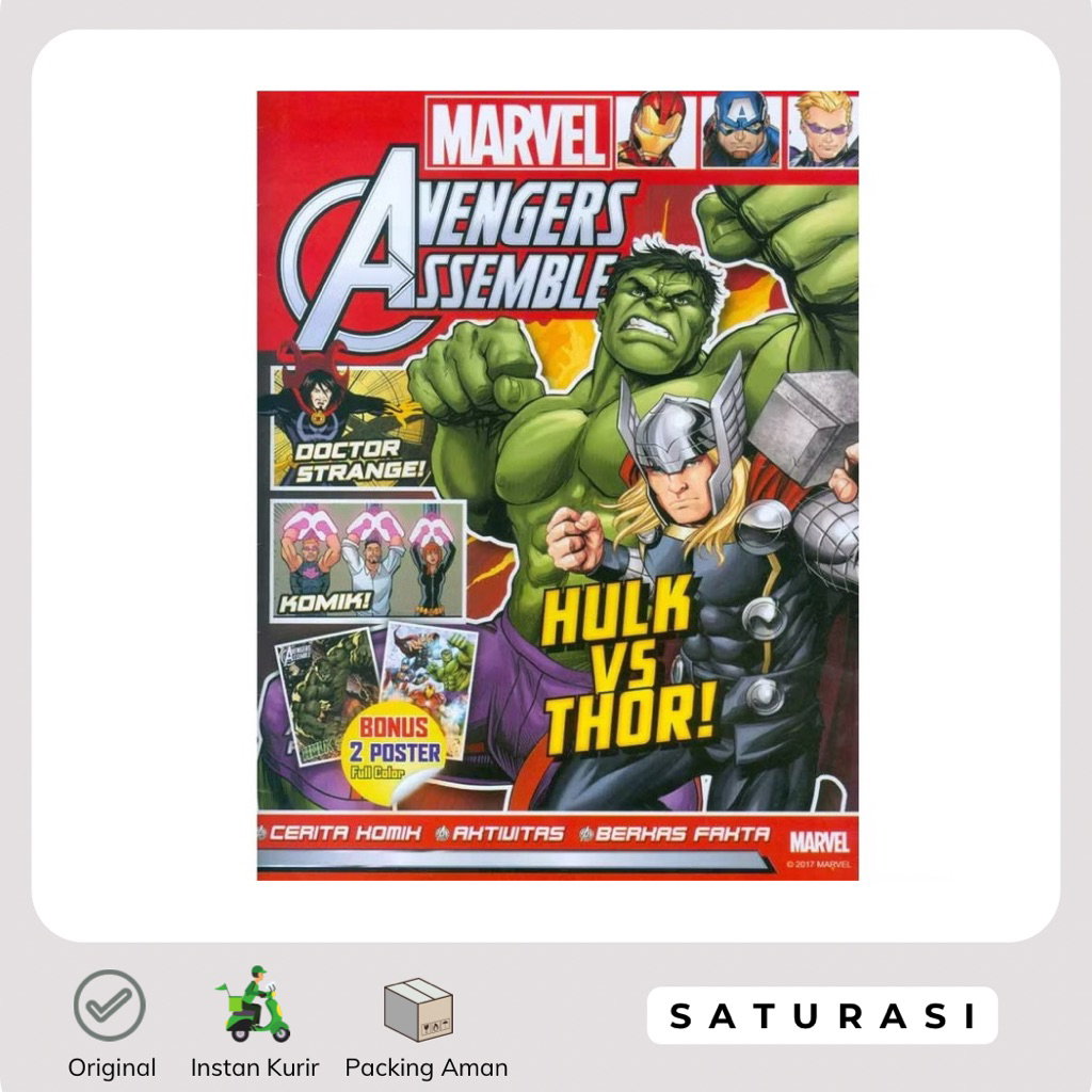 (Saturasi Preloved) Marvel Avengers: Hulk vs Thor - Buku Komik Majalah Anak