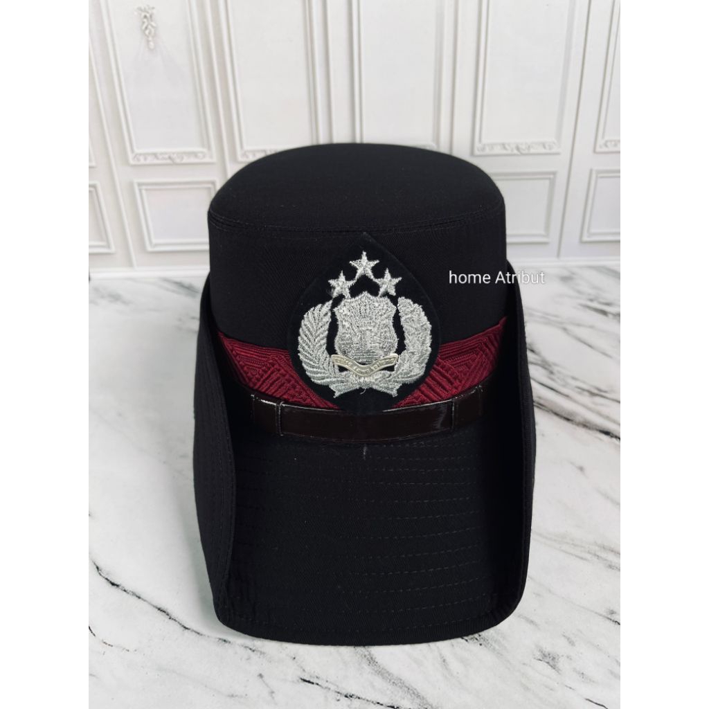Pet pdu Bintara polri polwan premium  h Mawardi | pet pdu polwan topi