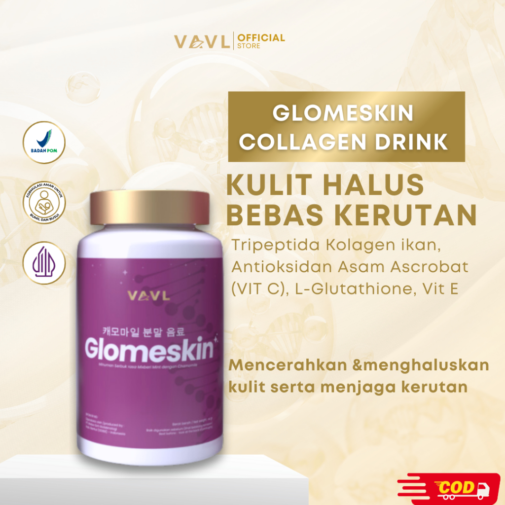 VAVL Glomeskin Mixberry Collagen Drink Whitening || VAVL Glomeskin Collagen Drink Pemutih Kulit