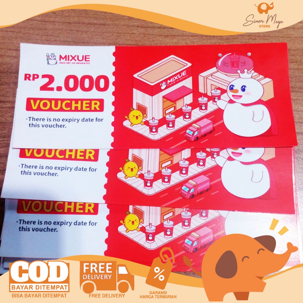 FREE GIFT VOUCHER ICE CREAM MIXUE