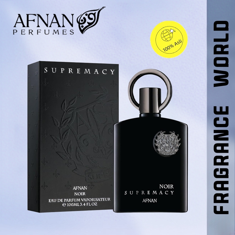 Afnan Supremacy Black Noir EDP 100ml Unisex Ori Asli/Wangi Tahan Lama untuk Pria Wanita/Parfum Pria/