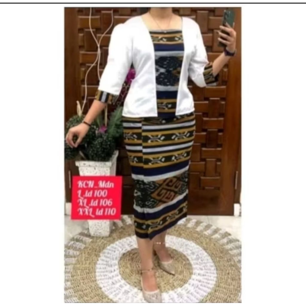 SETELAN ROK TENUN WANITA CANTIK ELEGAN KEKINIAN
