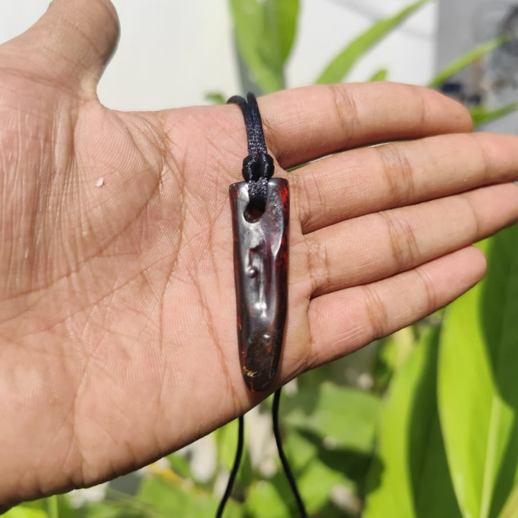 Kalung Akar Bahar Merah Tembus Cahaya Original / Kalung / Akar Bahar Asli