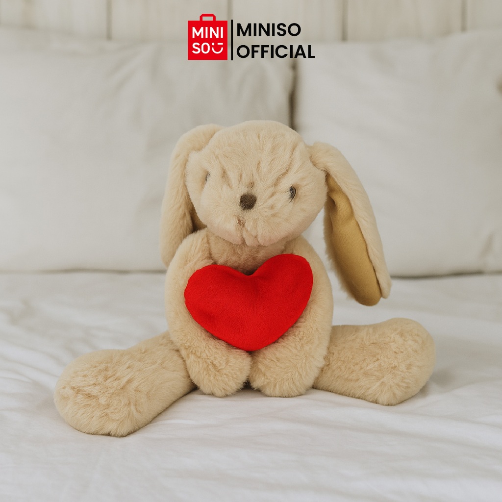 MINISO Make a Friend 8in. Rabbit Plush Toy Boneka Kelinci Lucu Mainan Anak Bahan Halus Lembut