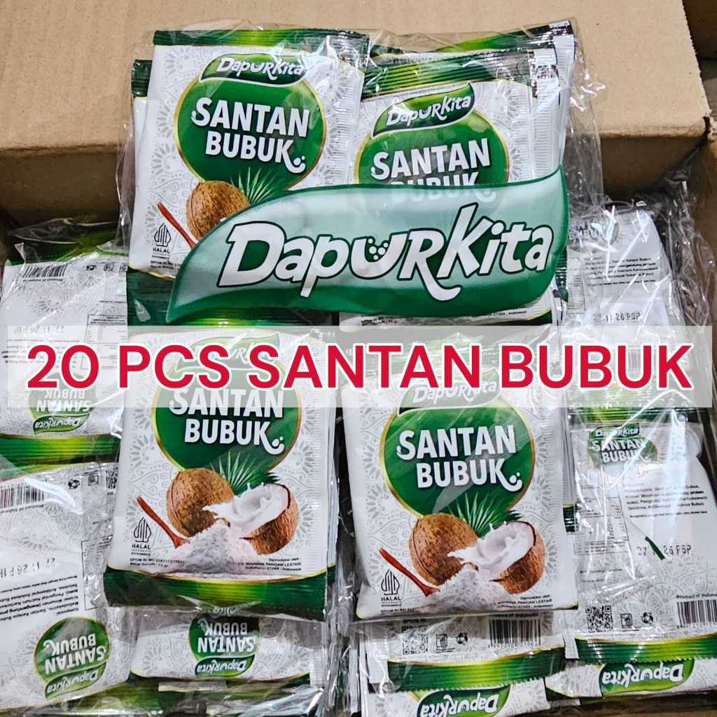 

DapurKita Santan Bubuk 20 Pcs Hemat Siap Pakai untuk Memasak