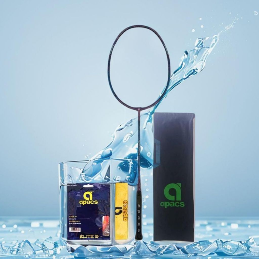 Raket Badminton Apacs Feather Weight 55 Bonus  Komplit Apacs Feather Weight 55