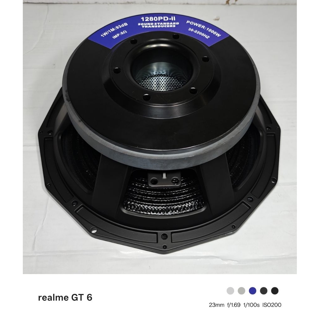 Komponen Speaker / 12 Inch / Soundstandard 1280PD-II / VC 4 IN / PD1280 PD 1280 Carbon / 93 dB - RMS