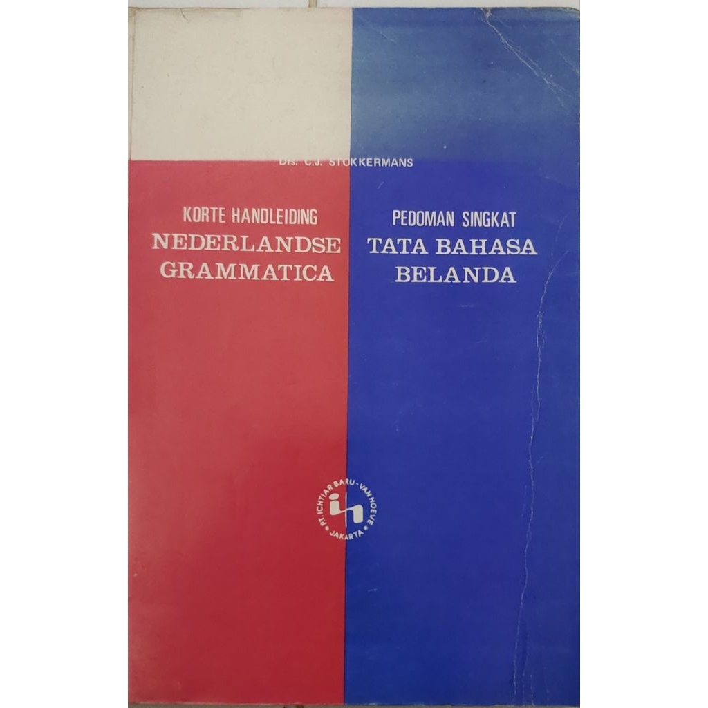 BUKU PEDOMAN SINGKAT TATA BAHASA BELANDA NADERLANDSE GRAMMATICA BEKAS ORIGINAL