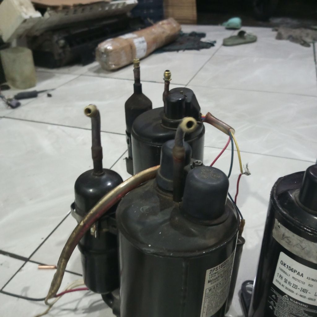 kompresor AC pake nepel cocok untuk vackum AC mobil