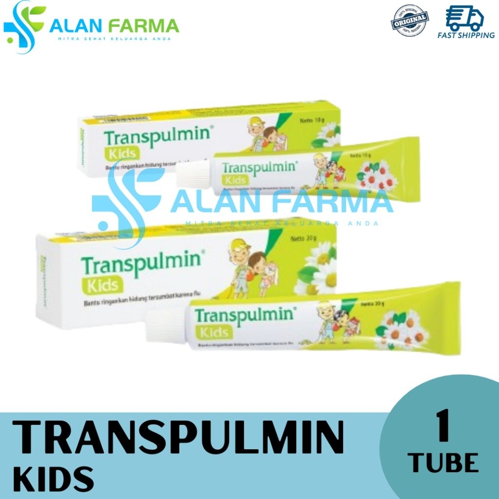 Transpulmin Kids 10 dan 20 gram | Transpulmin Anak | Transpulmin Kids Balsam | Balsem untuk Anak
