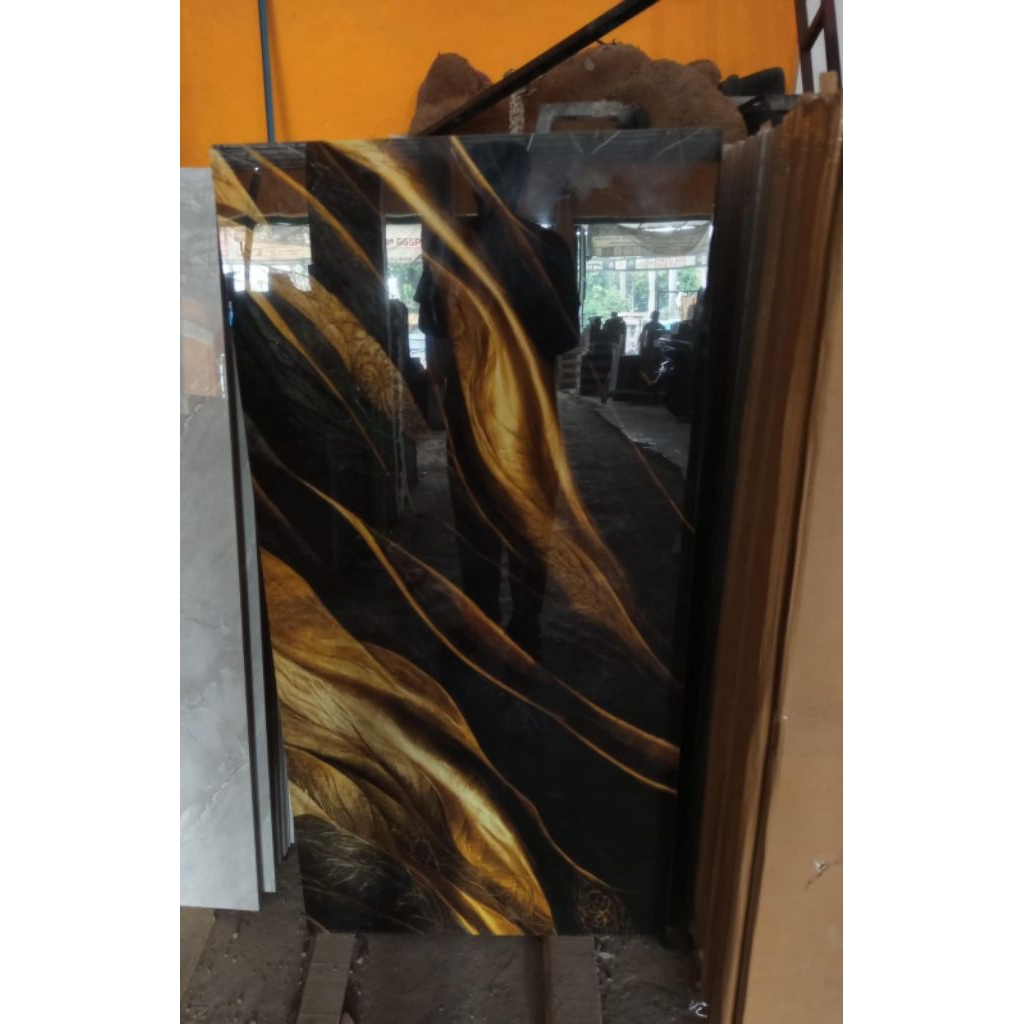 Granit lantai hitam kilap 60x120 Glossy Glazed polished