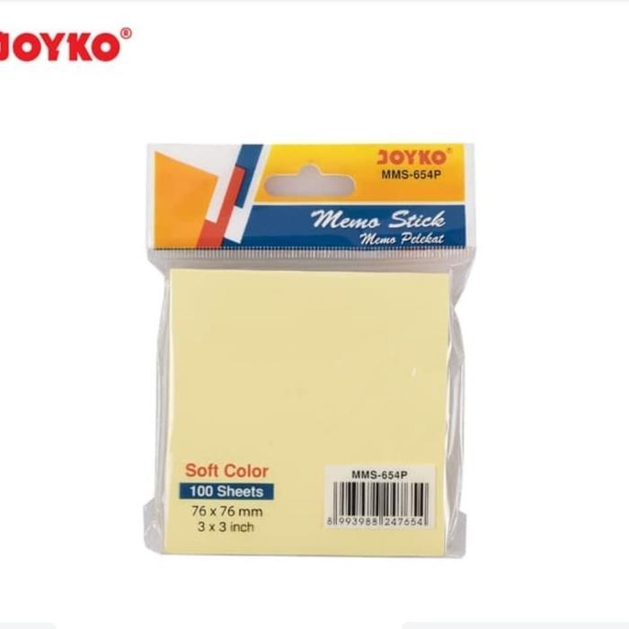 

Joyko Memo Stick Kertas Besar Polos Soft MMS-654P Kotak 75x75mm Original / Sticky Note Plain Color 3x3 Inch Memo Perekat Joyko MMS 654P Per Set