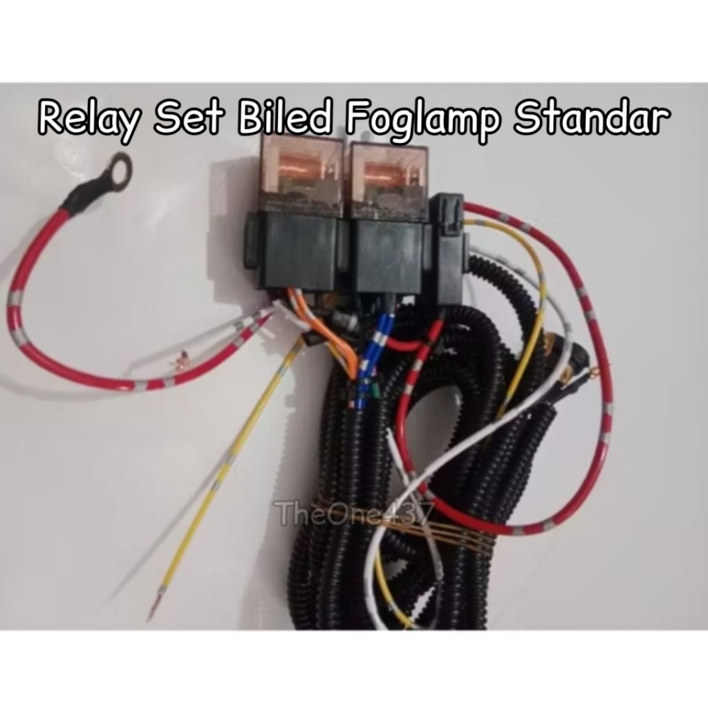 Relay Biled Foglamp Universal Bisa Pass - Beam Relay Set Foglamp Biled Kabel Serabut Tembaga Tebal B
