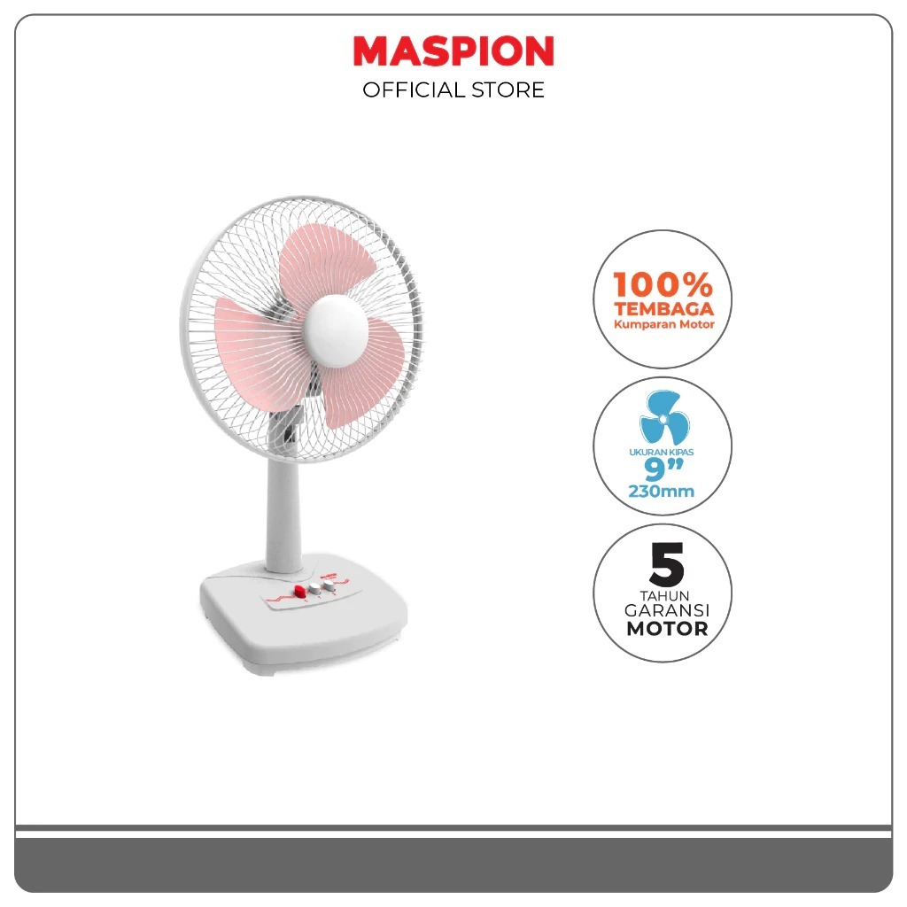 Maspion Kipas Angin Meja Desk Fan 9 Inch F-23 DE