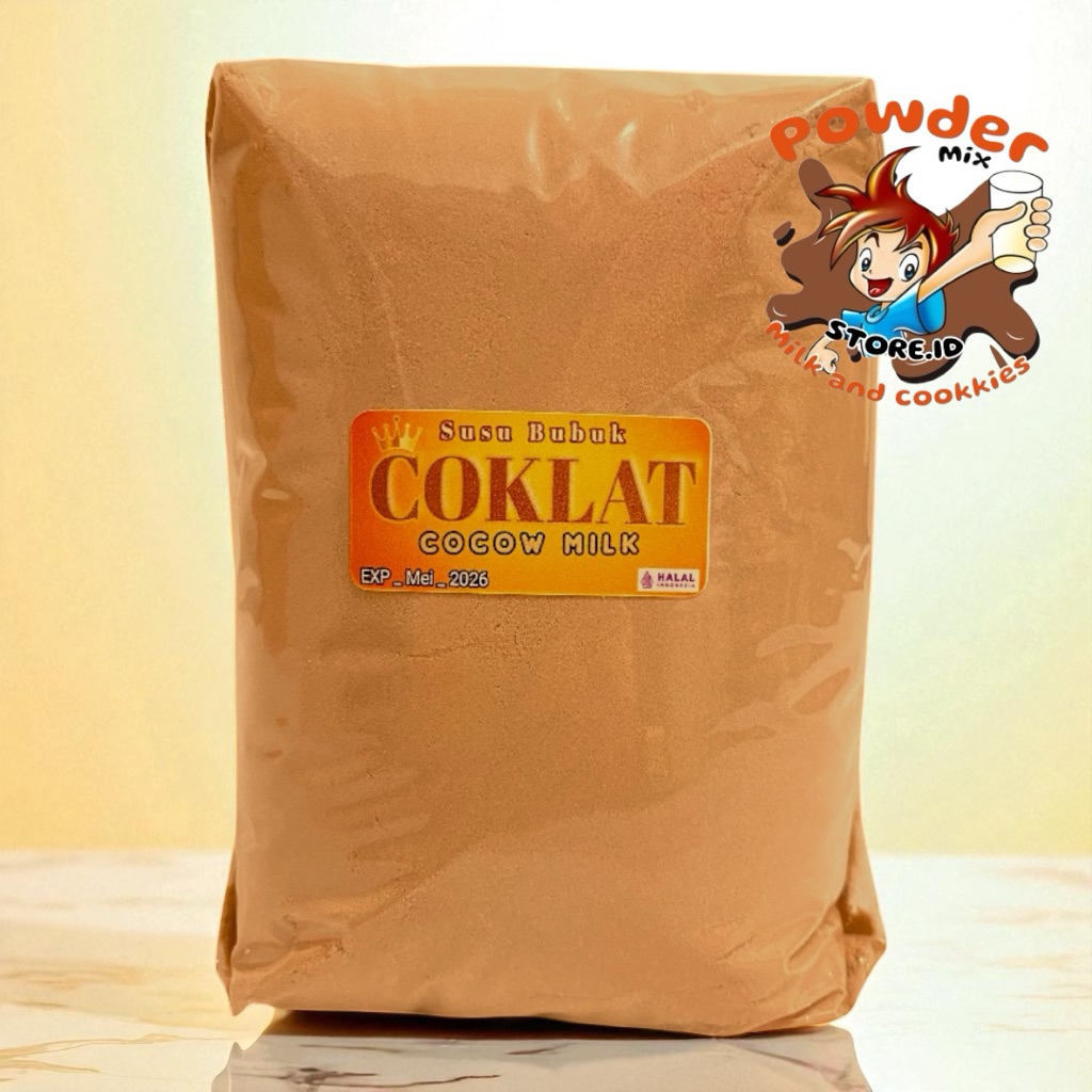 Susu Bubuk Coklat Kemasan 1000gr Cocoa Milk Kiloan Netto 1kg Lezat Nikmat