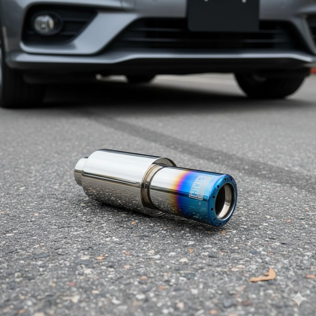 Kenalpot Racing Mobil HKS GRONEL Suara Bass Bulat(empuk)