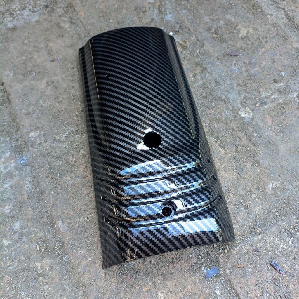 tameng panel depan Honda Astrea grand Carbon WTP Celup Motif kevlar