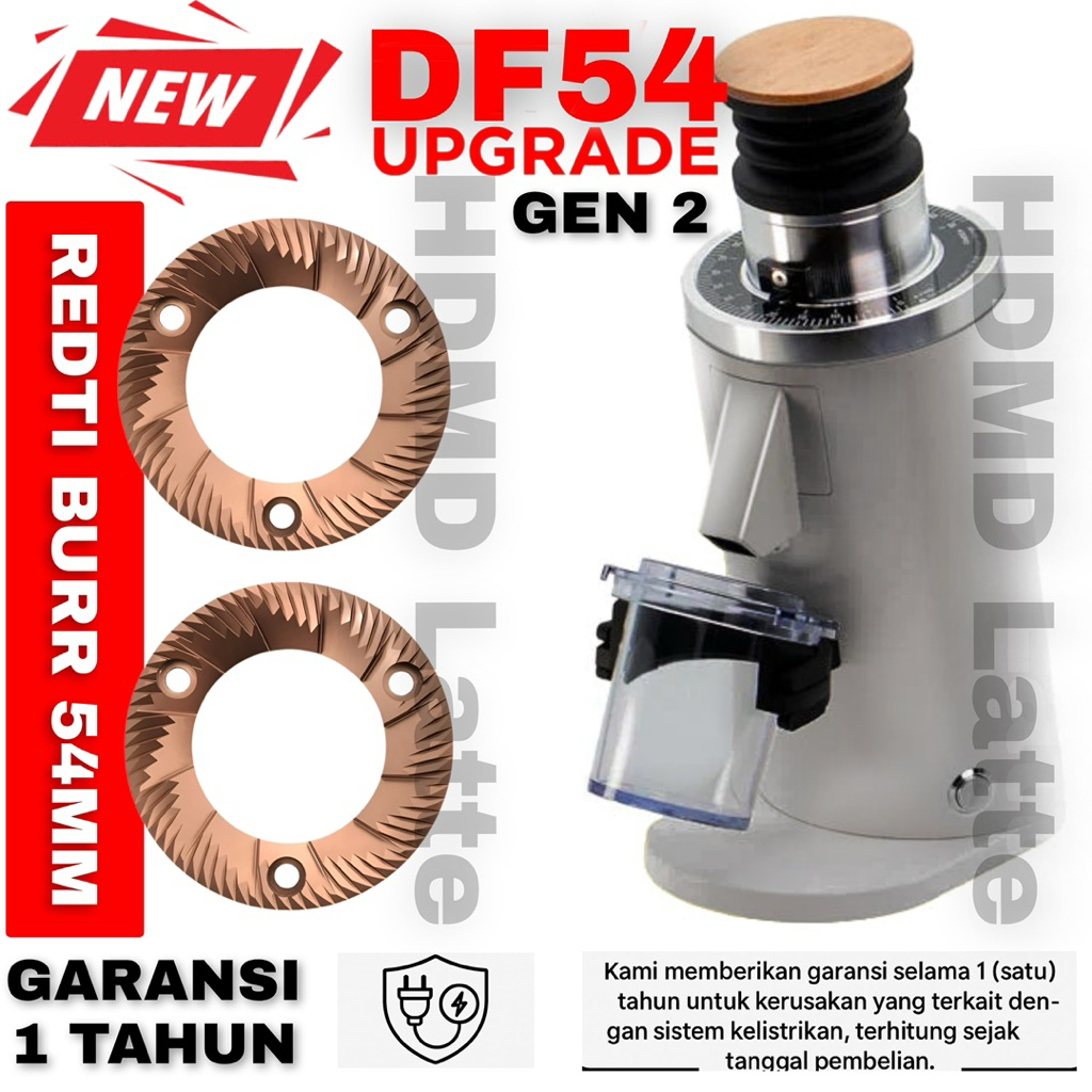 Grinder DF54 2026 New RedTi 54mm | Garansi Distributor Resmi 1 Tahun