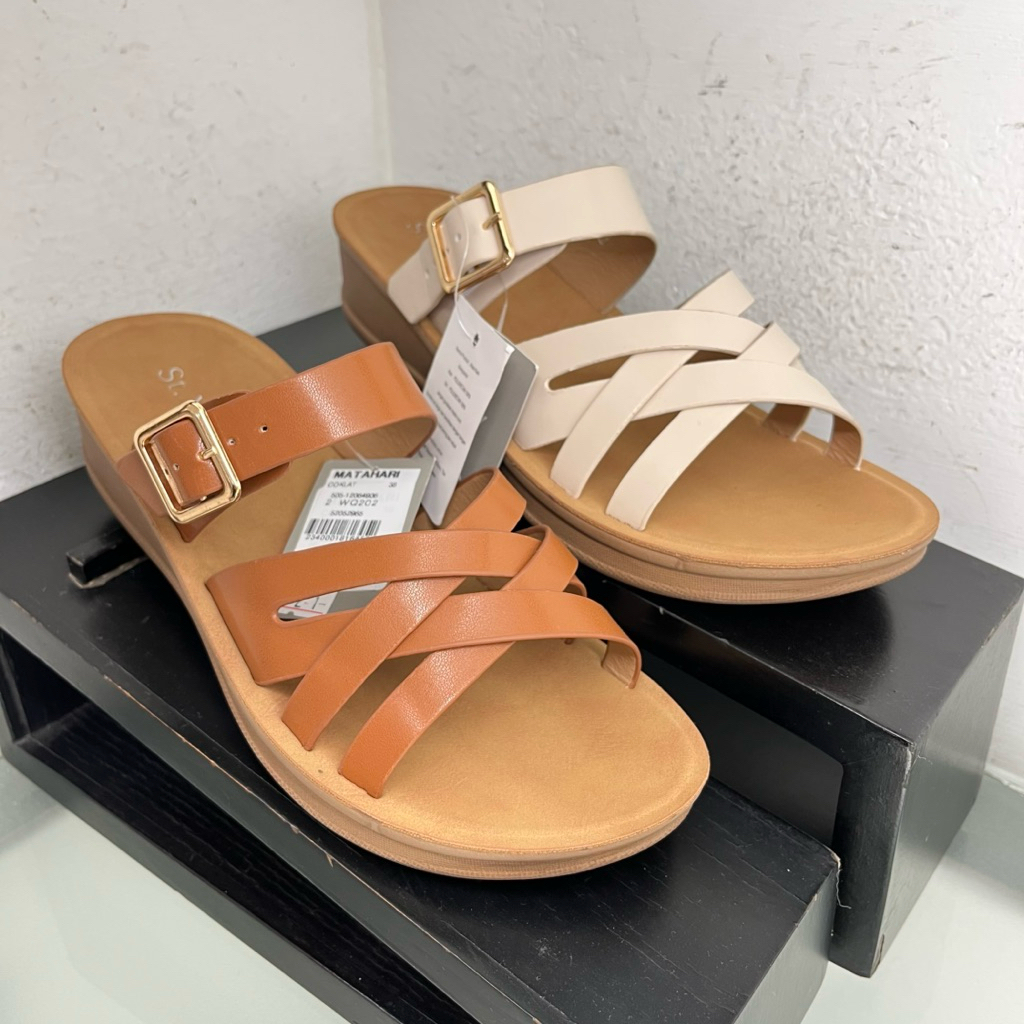 ST.YVES Sandal Slop Wanita Hak 5cm Sol Empuk Tidak Licin Original by Matahari