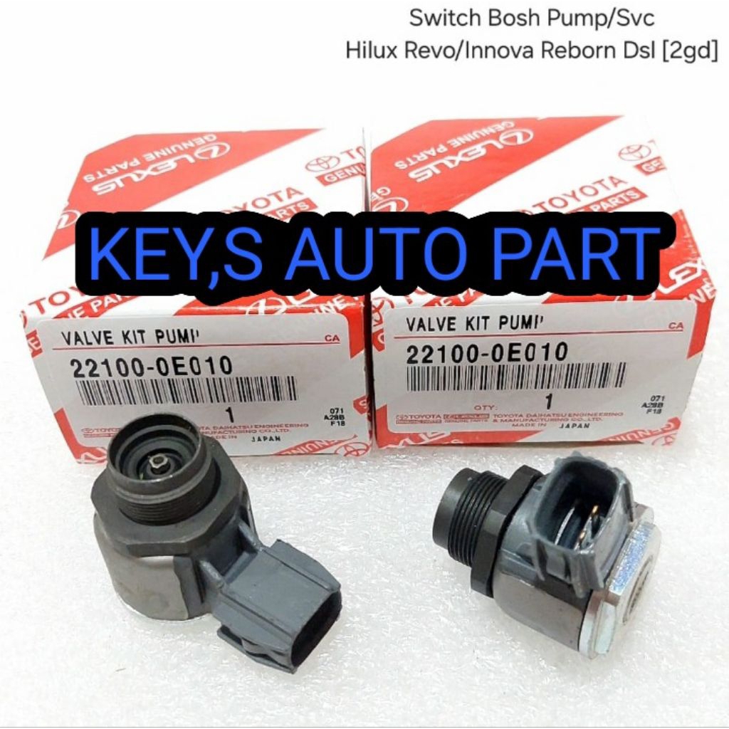 SWITCH BOSH PUMP/SCV TOYOTA HILUX REVO 2GD INOVA DIESEL 2GD ORIGINAL