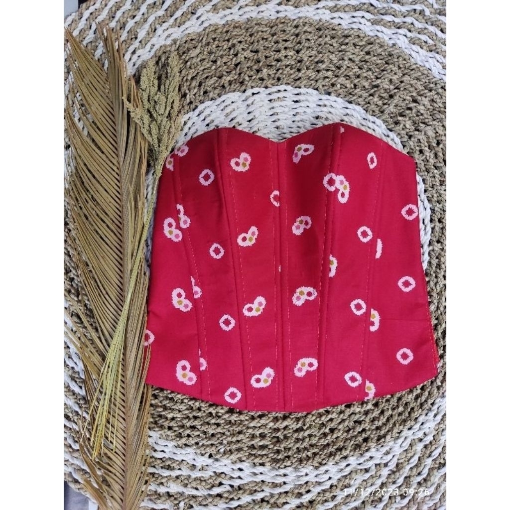 Kamisol jumputan batik/Longtorso/Bustyer Daleman kebaya/Longtorso jumputan/iner kebaya