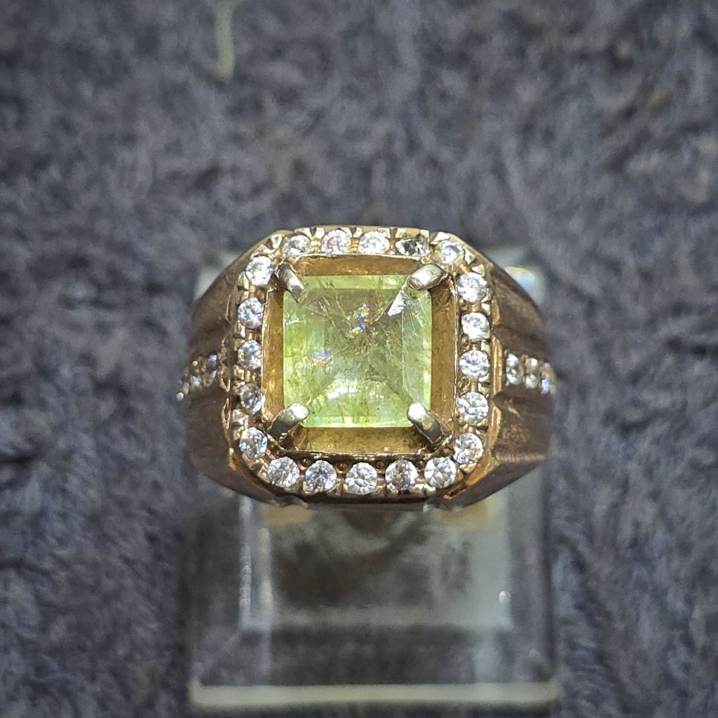 cincin zambrud colombia asli natural