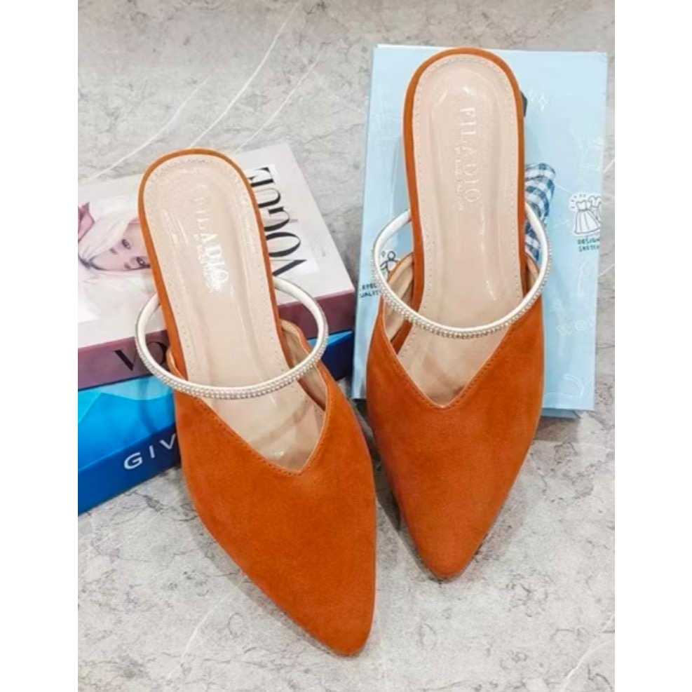 SEPATU SLOP SANDAL SLOP WANITA IMPORT PEMIUM HEELS 3CM DEWASA DAN REMAJA