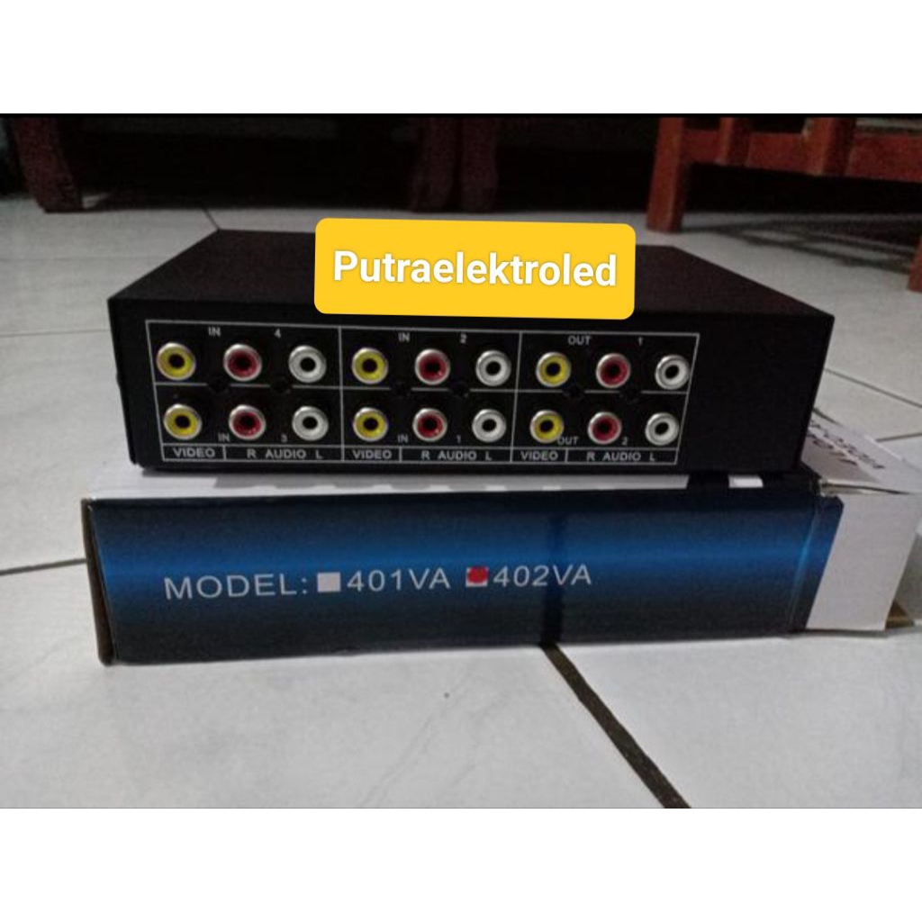 AV Selector 402 Audio Vidio Switcher / AV Selektor 402 Audio Video