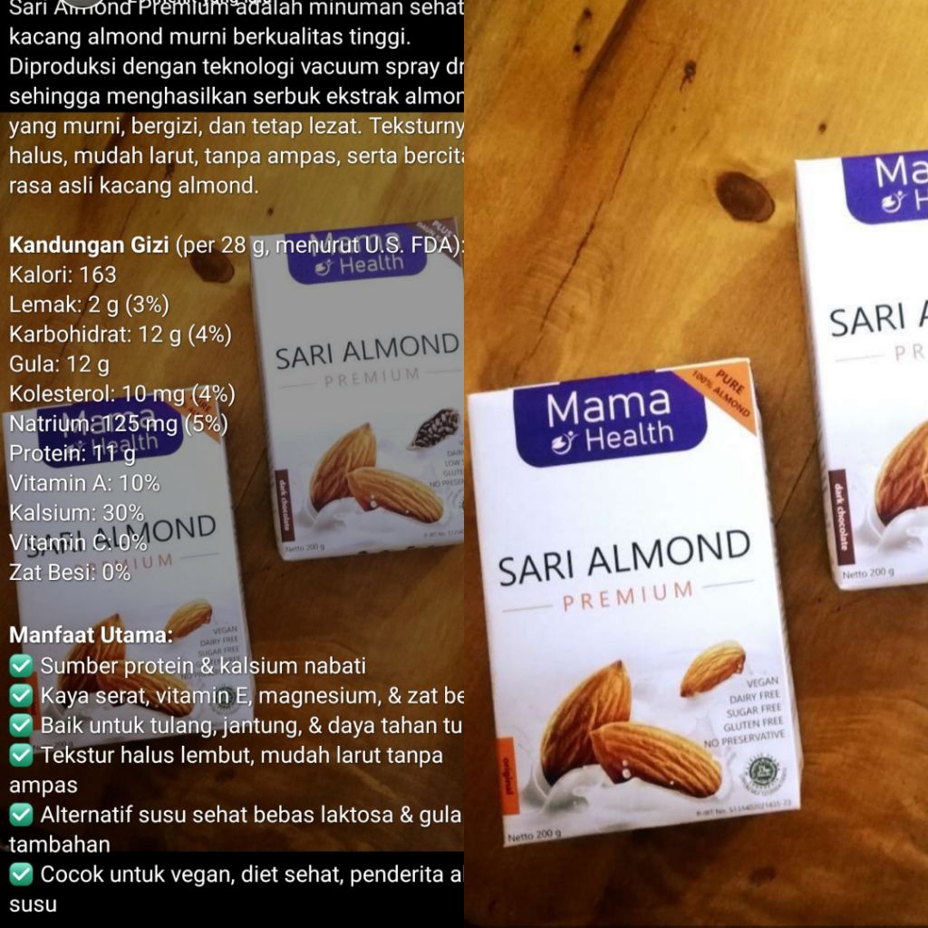 

Mama Health Sari Almond Premium