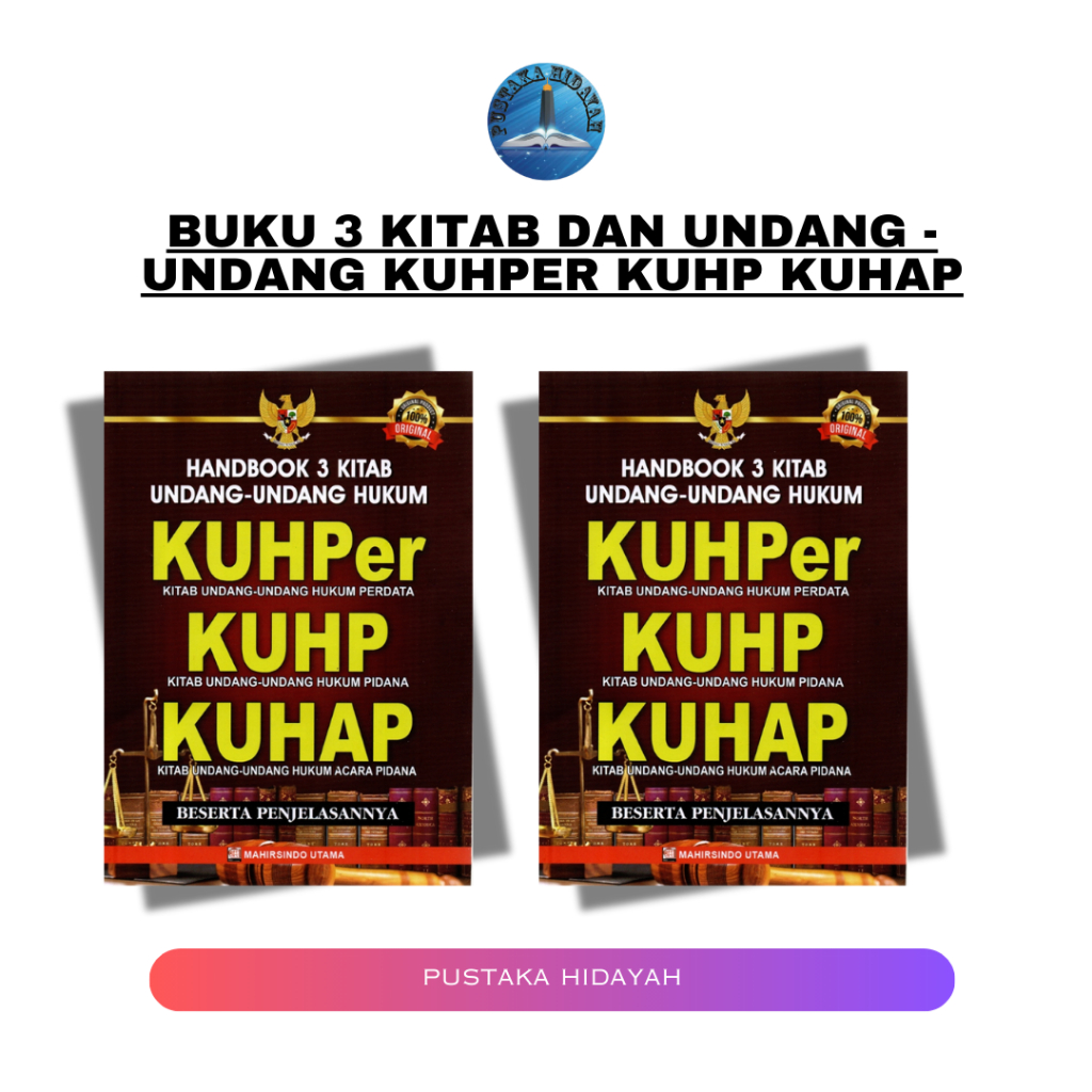 Buku 3 Kitab Dan Undang - Undang Kuhper Kuhp Kuhap