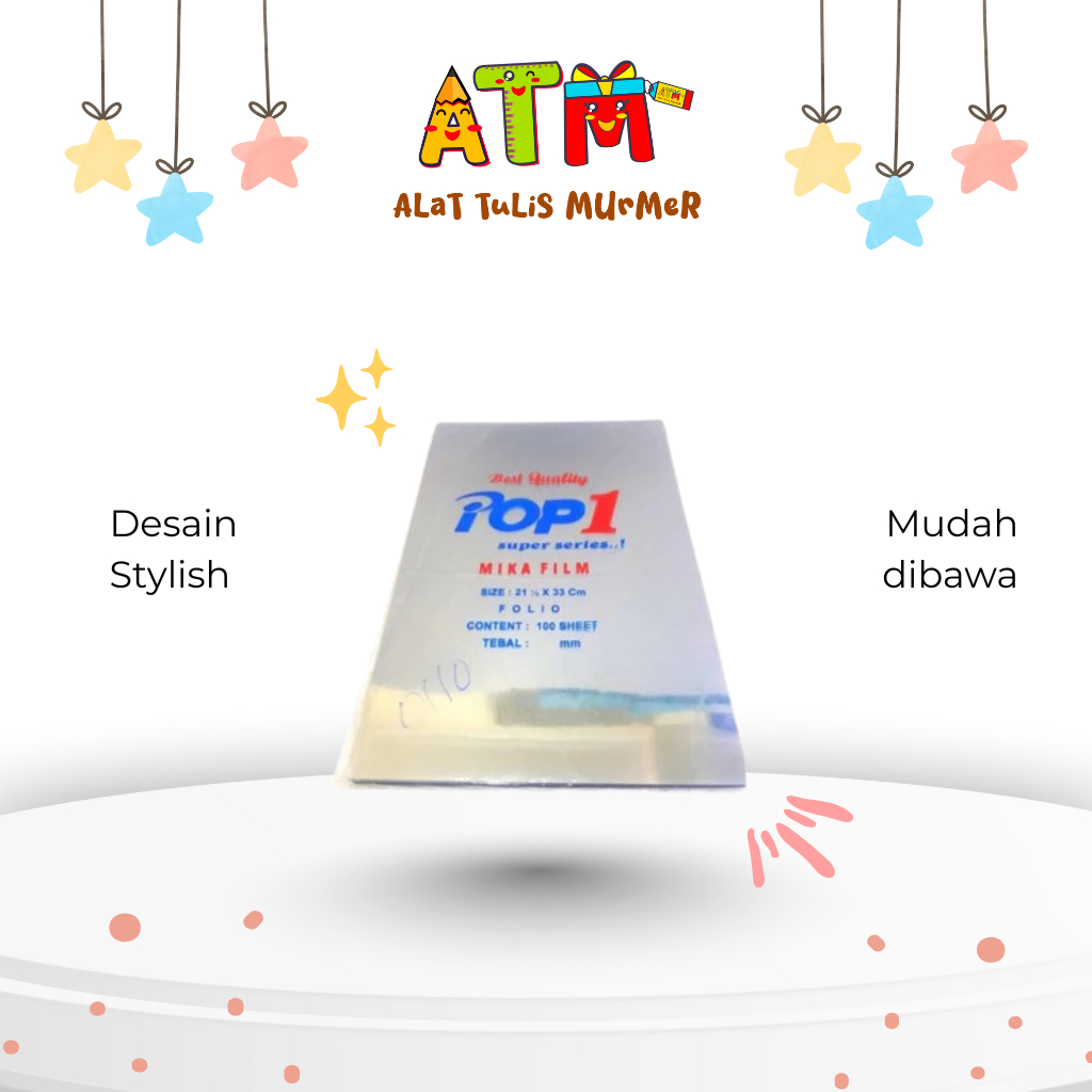 Mika Film / Sampul / Plastik Jilid/ Mika P1 Bening Folio 0.10