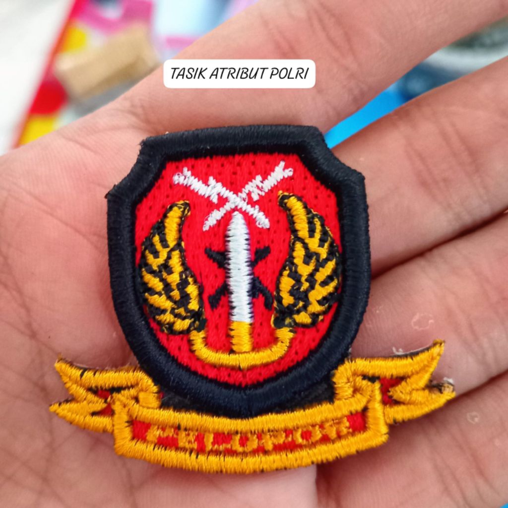 PIN PELOPOR BRIMOB BORDIR TERBARU/PIN BRIMOB BORDIR