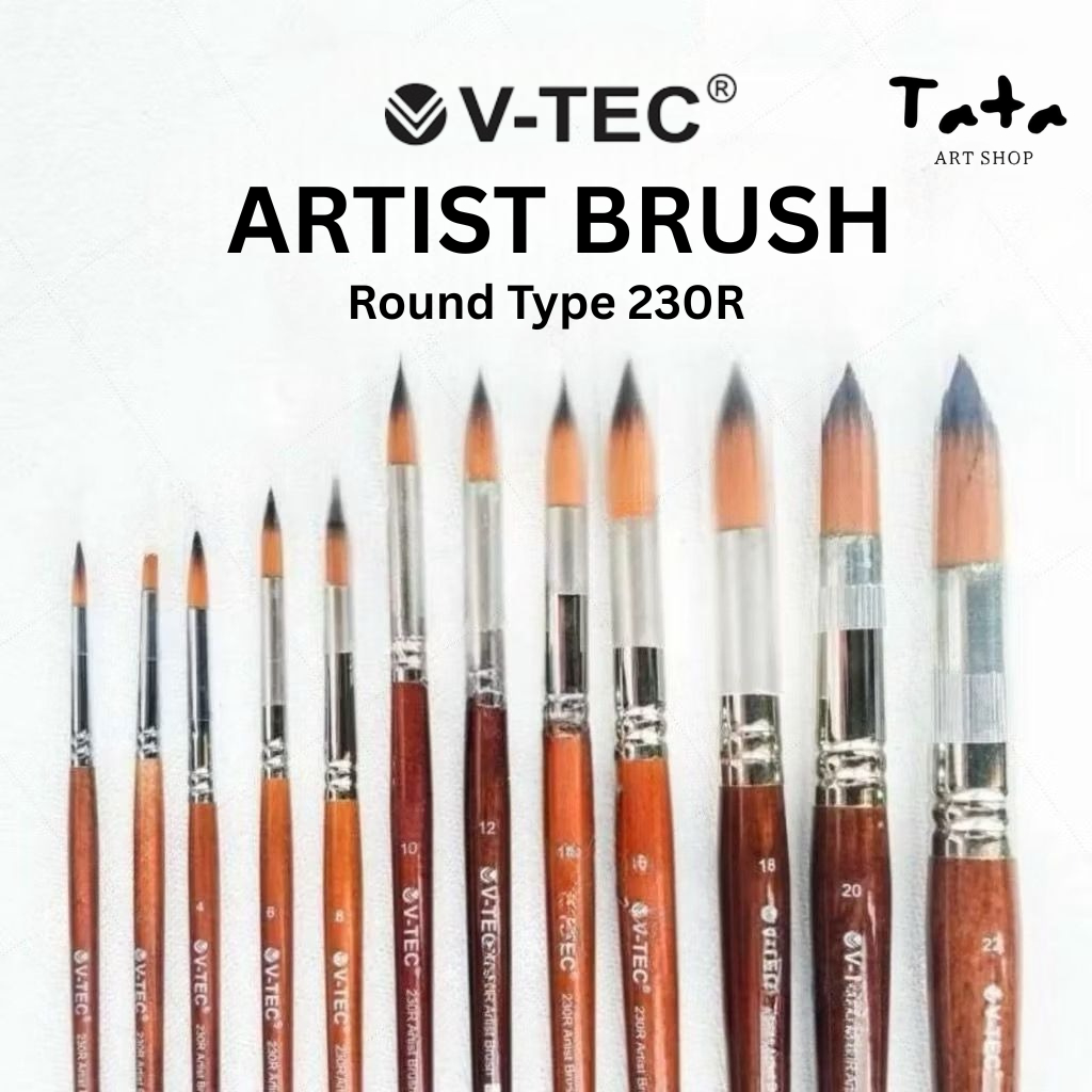

V-TEC BRUSH ROUND TYPE 230R / KUAS V-TEC ROUND 230R Berkualitas