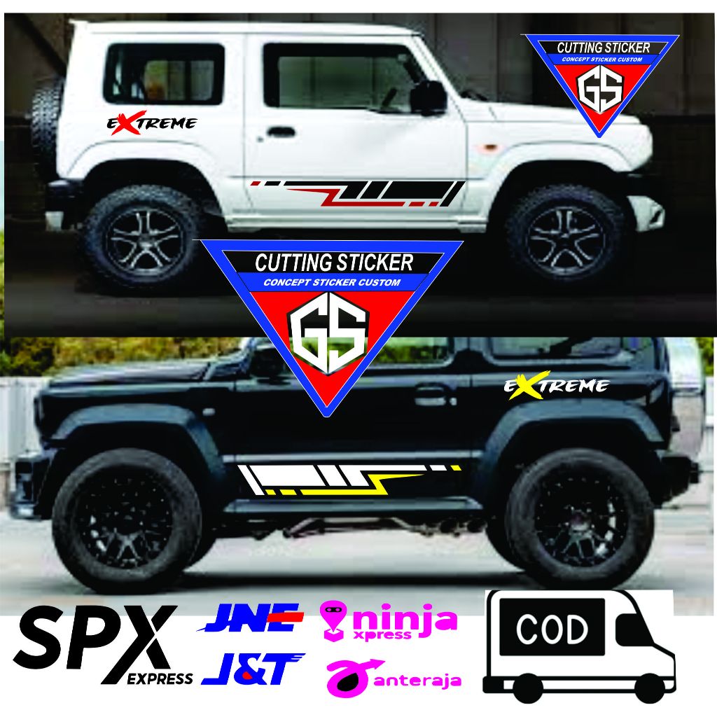stiker list mobil jimny katana stiker list body mobil jeep