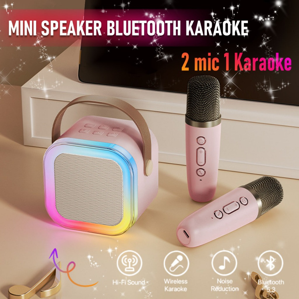 {COD}Speaker Bluetooth Karaoke/Mini Speaker Karaoke Bluetooth/mini speaker bluetooth karaoke set/2 m