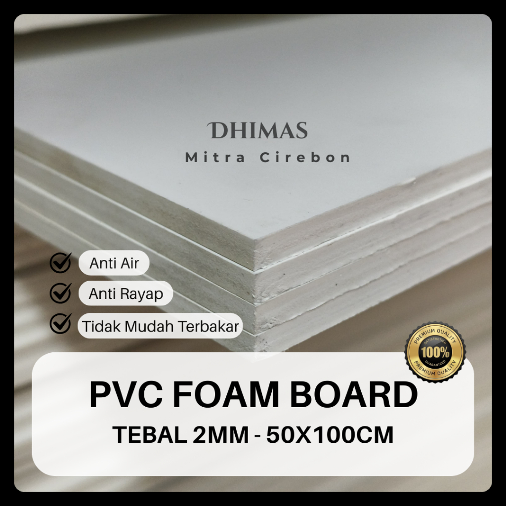 PVC board 2mm 50x100cm PVC sheet 2mm 50x100cm PVC 2mm Potongan