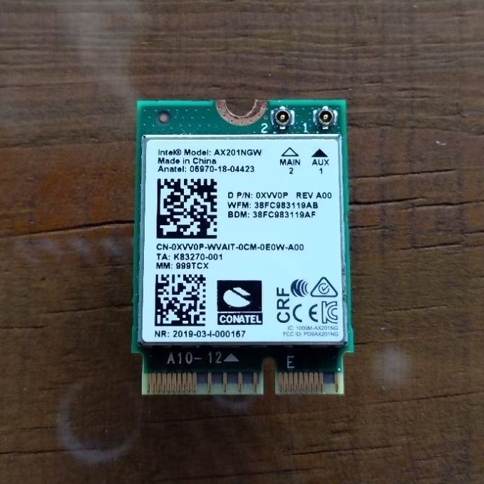 wifi card dell latitude 3410
