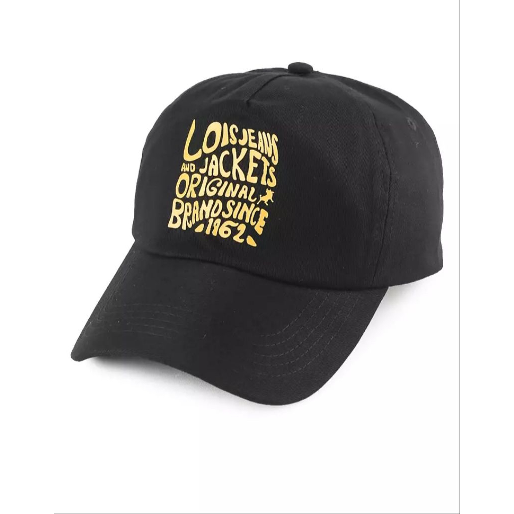 Denim Baseball Cap HDM330DH HITAM BLACK TOPI LOIS