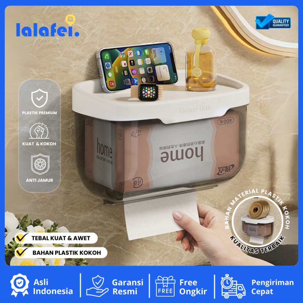 LALAFEI | Tempat Tissue Toilet | Kotak Tisu Toilet WC | Tempat Tisu Kamar Mandi