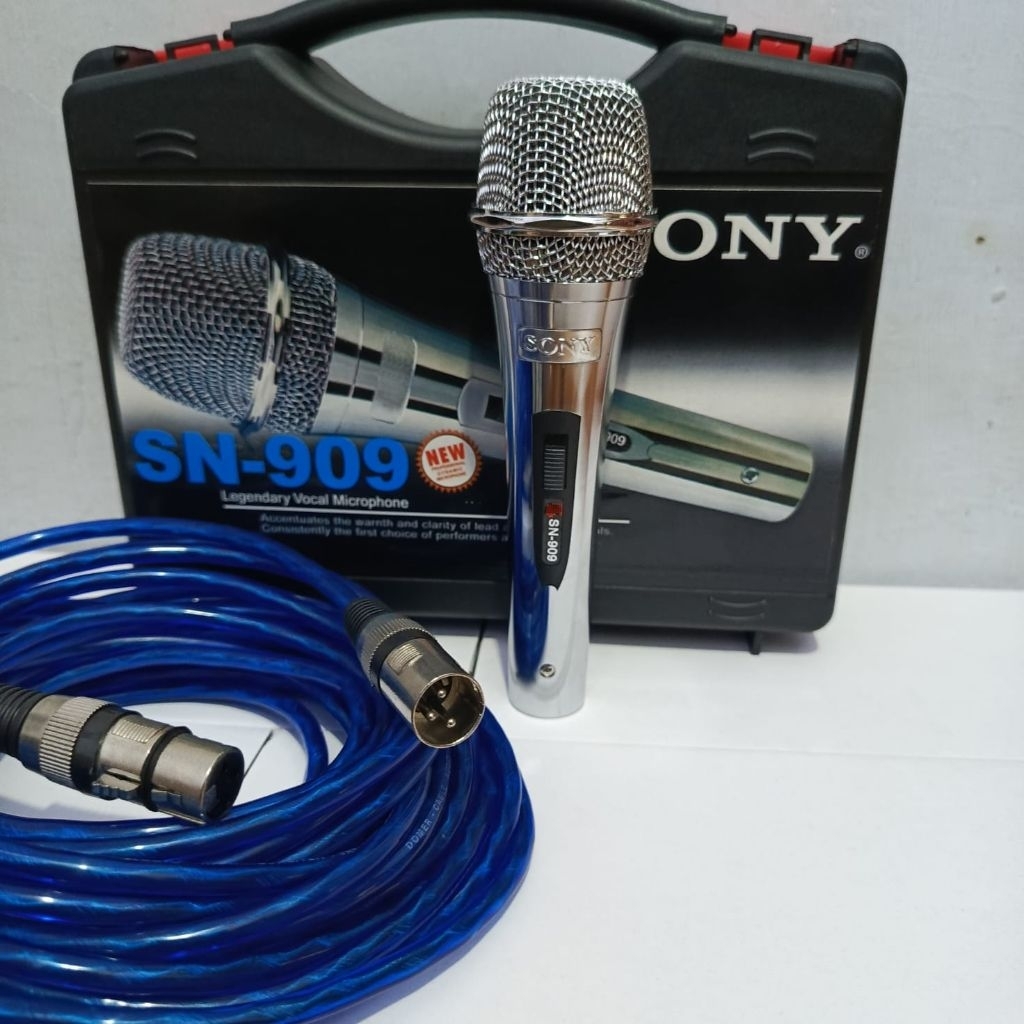 KOPER BESAR, KABEL 10 METER,kabel warna rondom, MIK SONY SN-909, FUUL BESI, MIK VOCAL