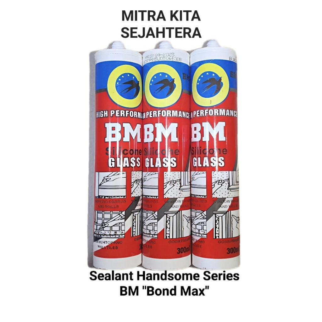 LEM KACA BOTOL HANDSOME BM / SILICONE SEALANT ASAM HANDSOME BOND MAX / LEM SEALANT BOTOL HANDSOME / 